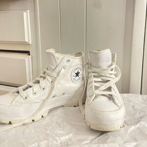 High top leather converse